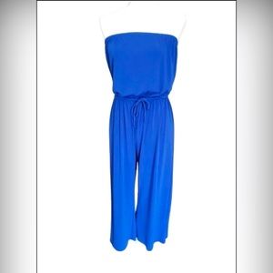 ROYAL BLUE EXPRESS JUMPSUIT BANDEAU STYLE  Size XS
